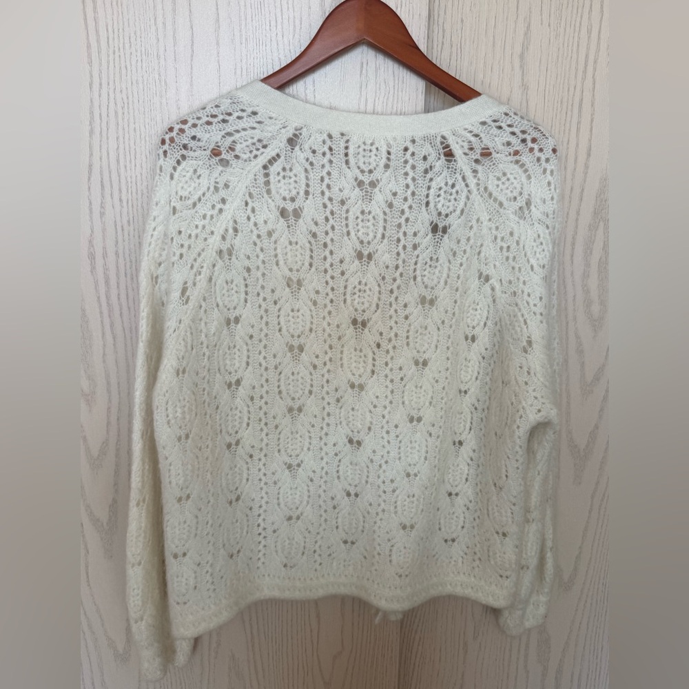 Sezane Joia Cardigan Écru. - Size XL - Picture 4 of 11